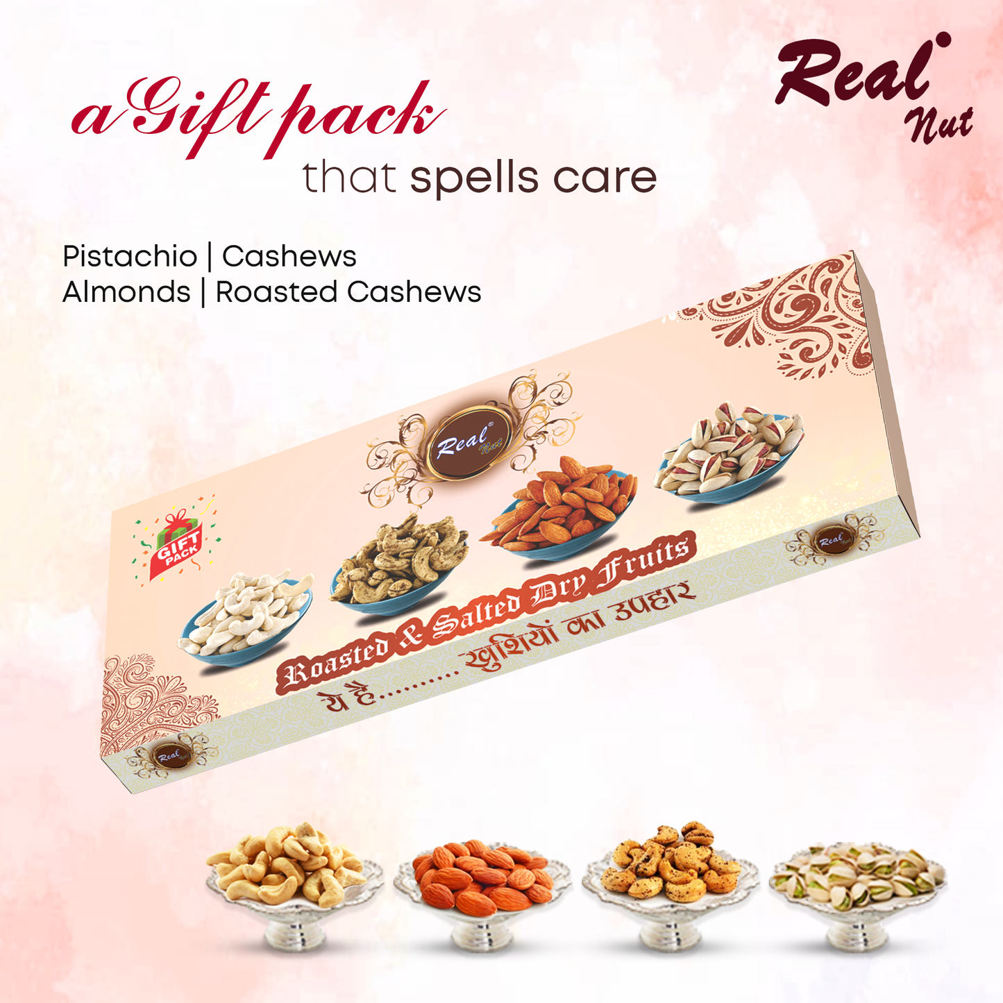 Roasted and Salted Dry Fruits Gift Pack - 400g