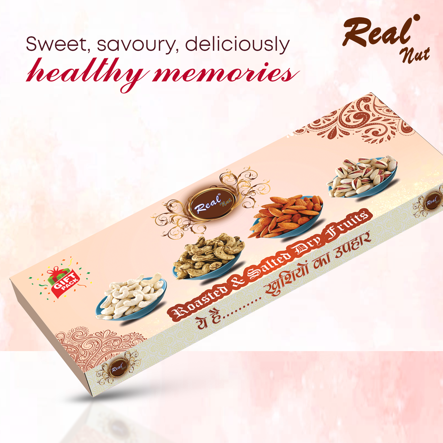 Roasted and Salted Dry Fruits Gift Pack - 400g