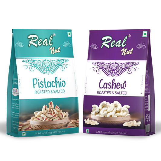 PISTACHIO ROASTED SALTED and CASHEW ROASTED SALTED