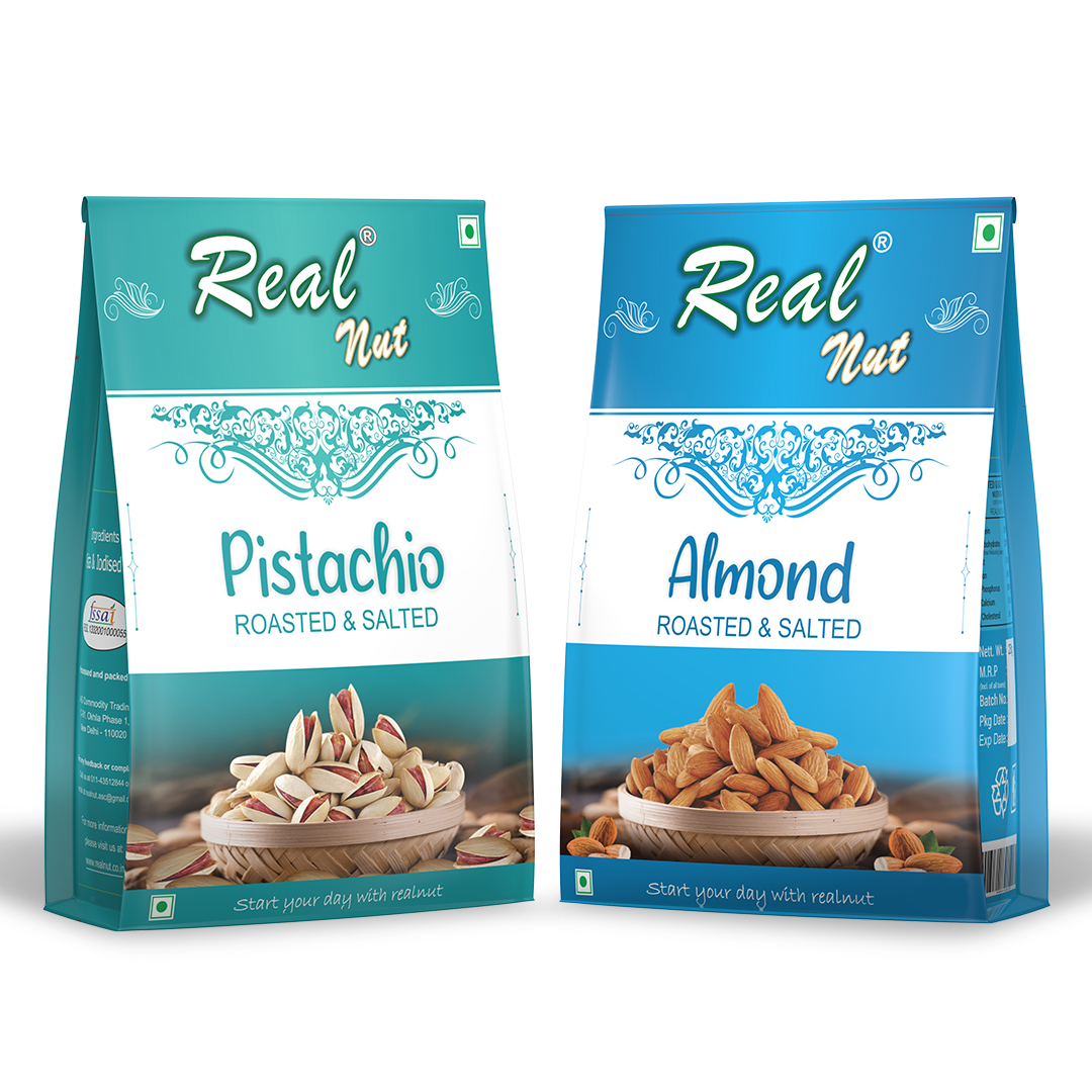 PISTACHIO ROASTED SALTED and ALMOND ROASTED SALTED