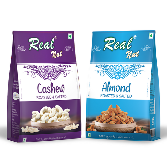 CASHEW ROASTED SALTED and ALMOND ROASTED SALTED