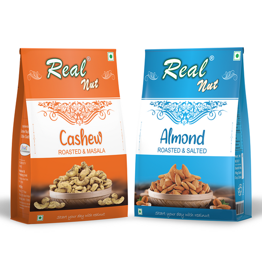 CASHEW ROASTED MASALA and ALMOND ROASTED SALTED